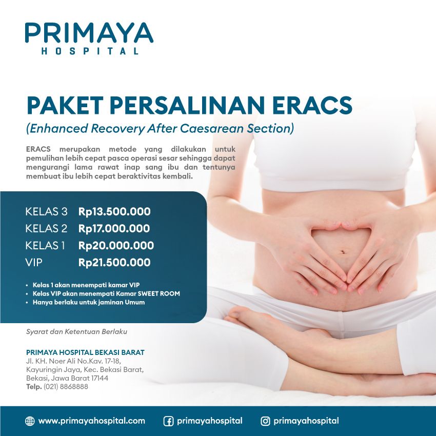 Paket Persalinan ERACS - Primaya Hospital Bekasi Barat