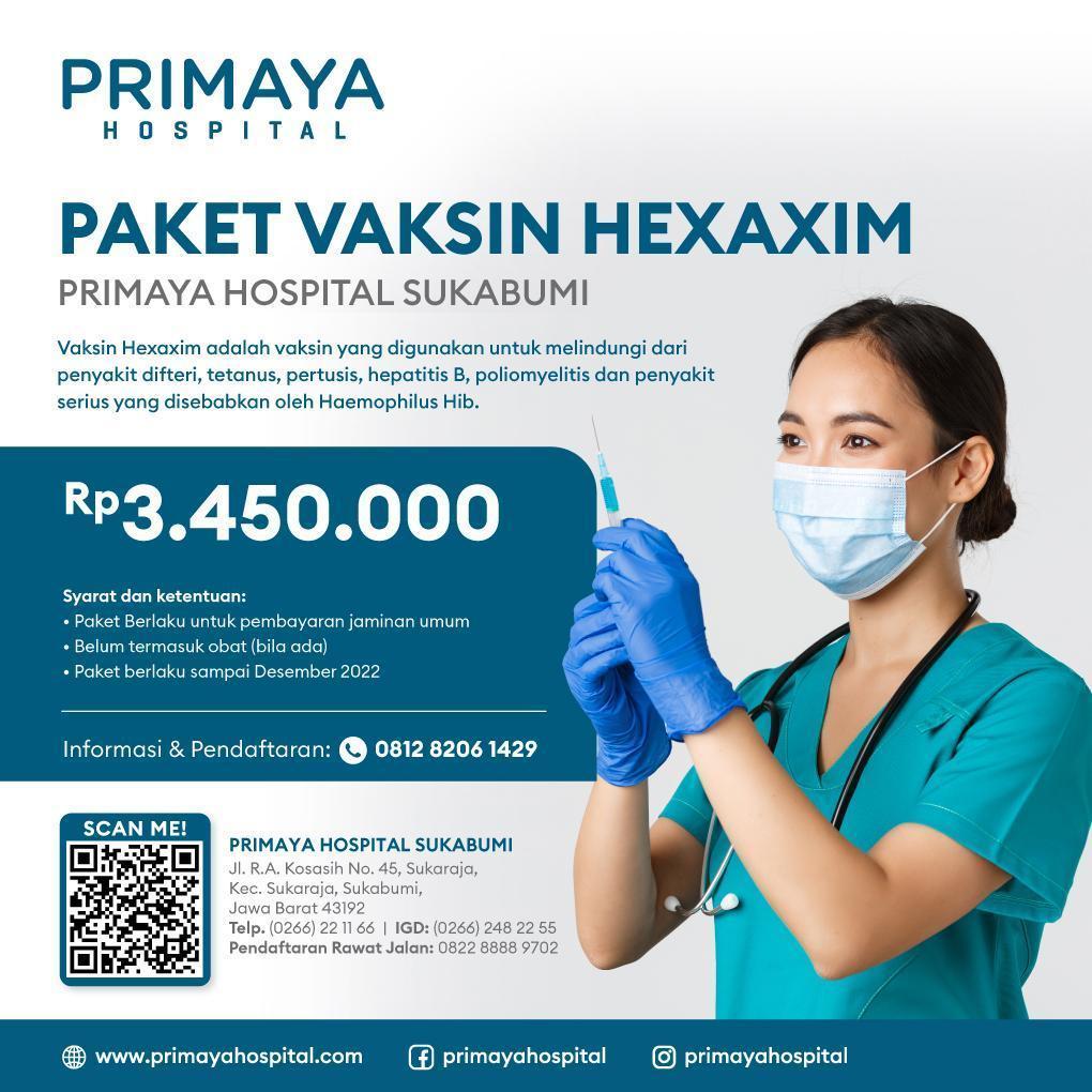 Paket Vaksin Hexaxim - Primaya Hospital Sukabumi