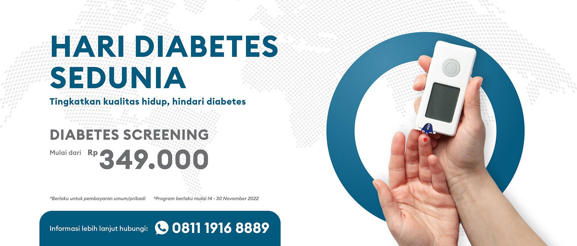 Promo Hari Diabetes - MCU Skrining Diabetes