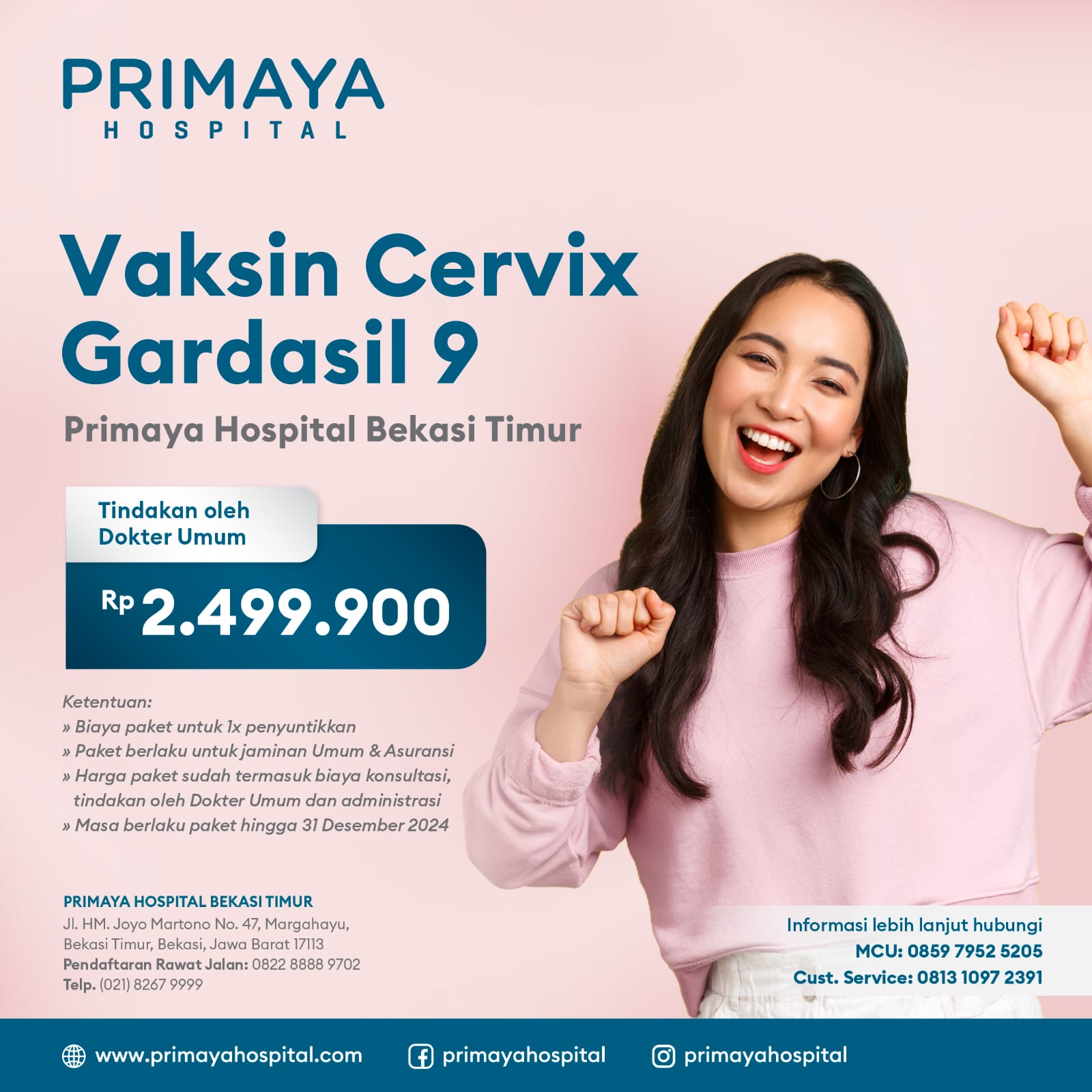 Paket Vaksin Cervix Gardasil 9 - Bekasi Timur