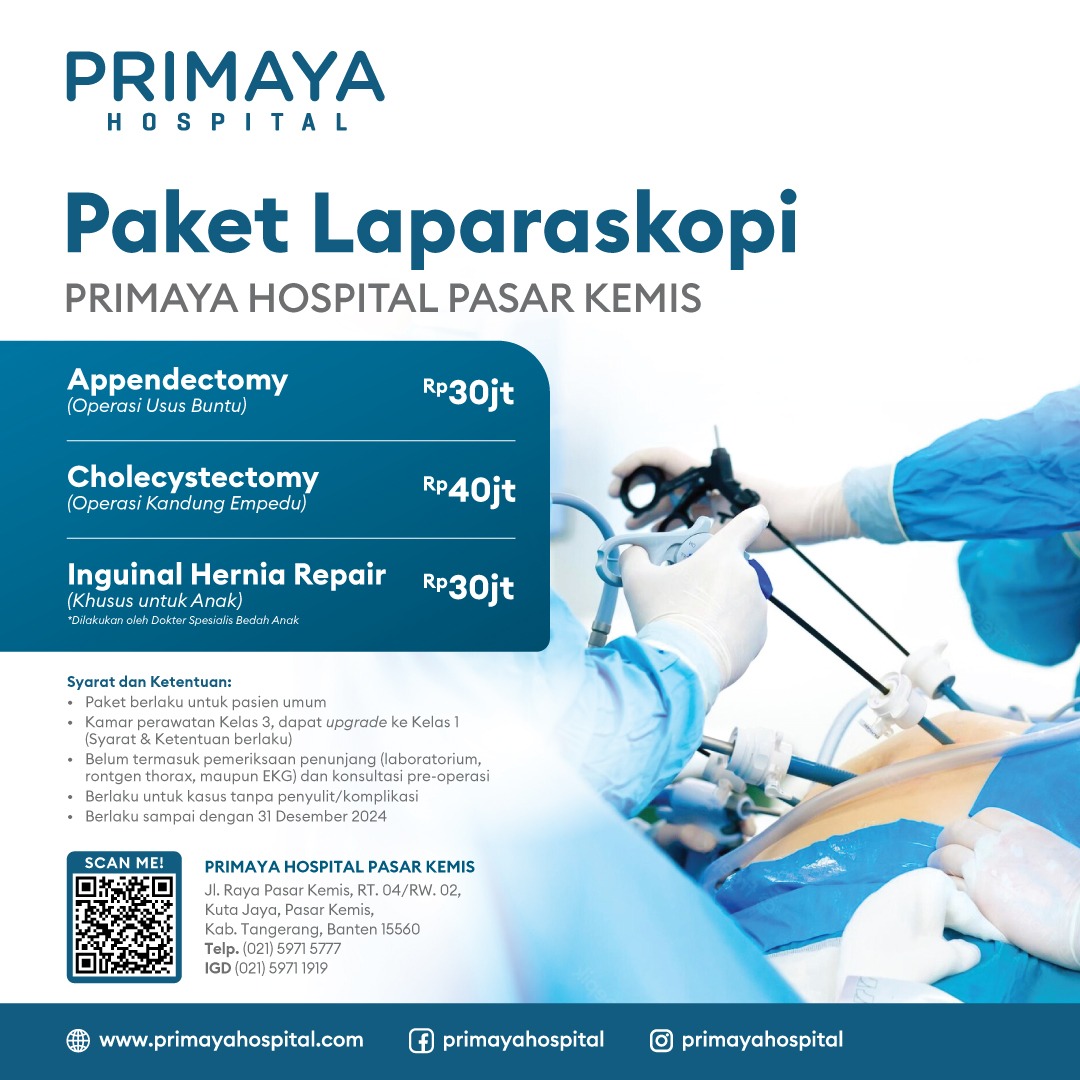 Paket Laparoskopi - Primaya Hospital Pasar Kemis