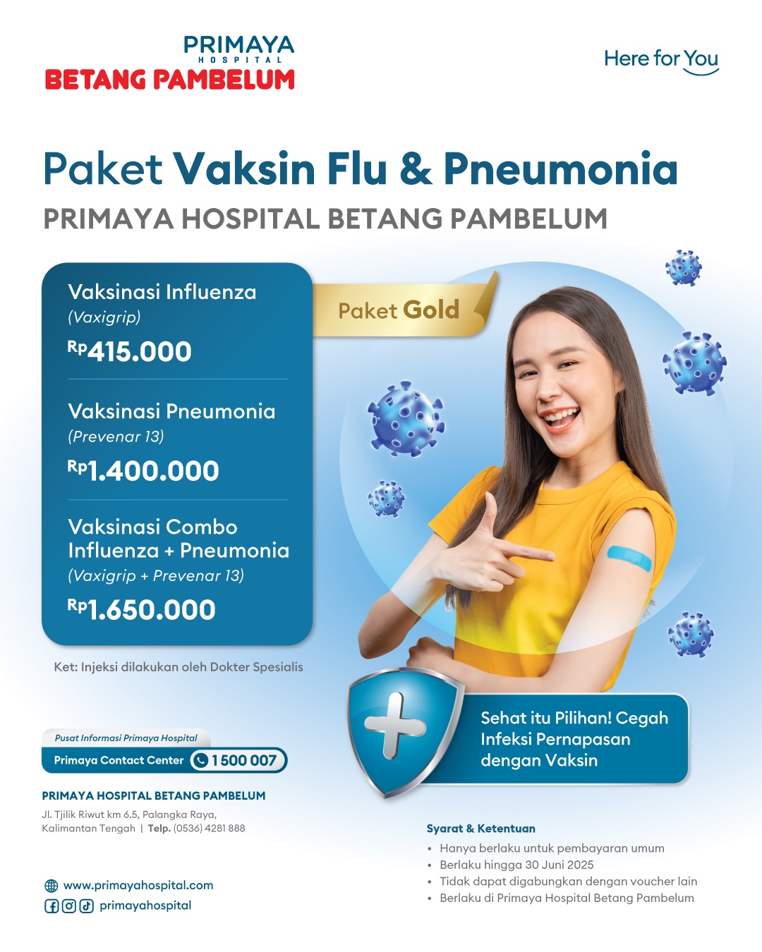 vaksin flu Betang Pambelum