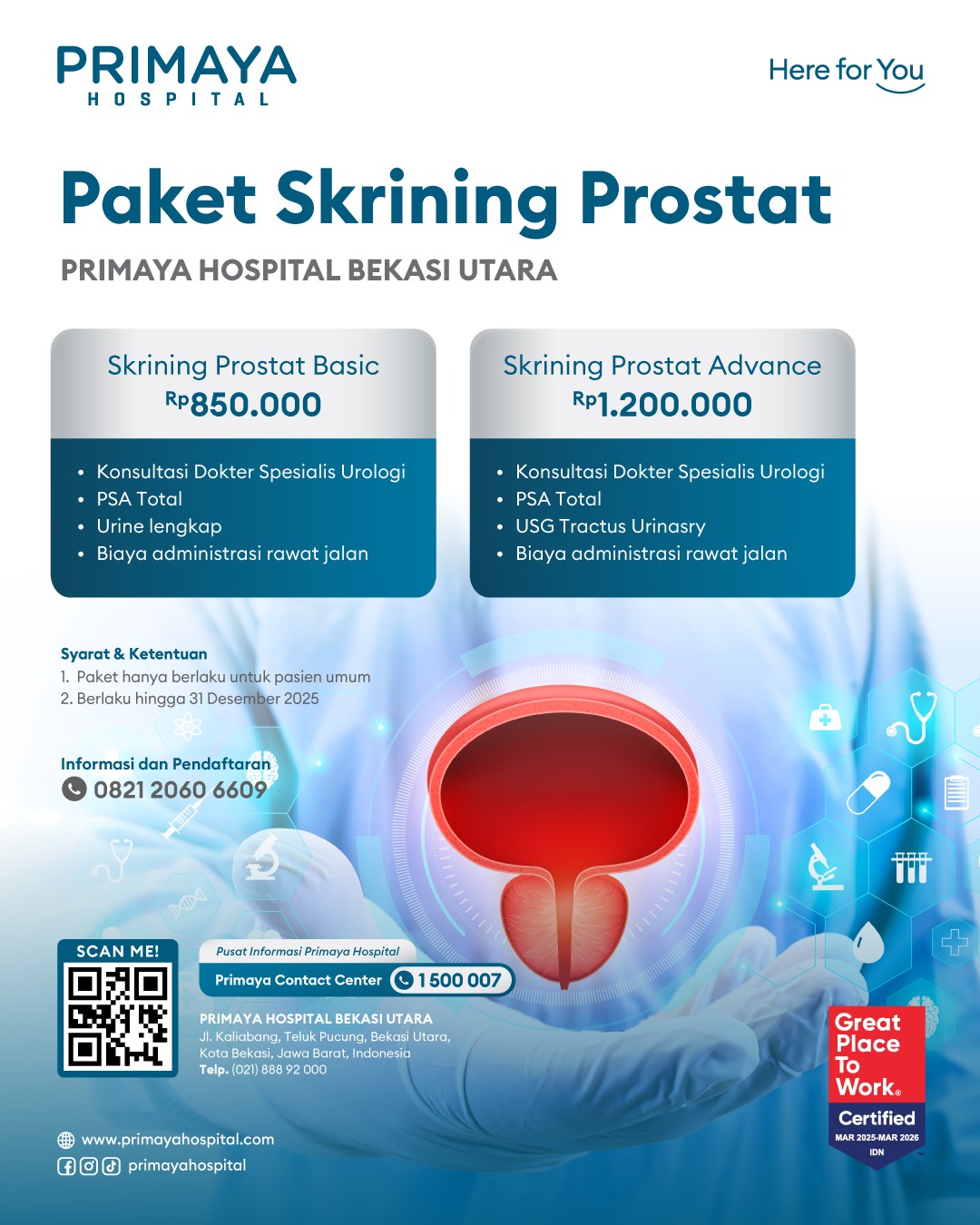 Skrining Prostat Bekasi Utara