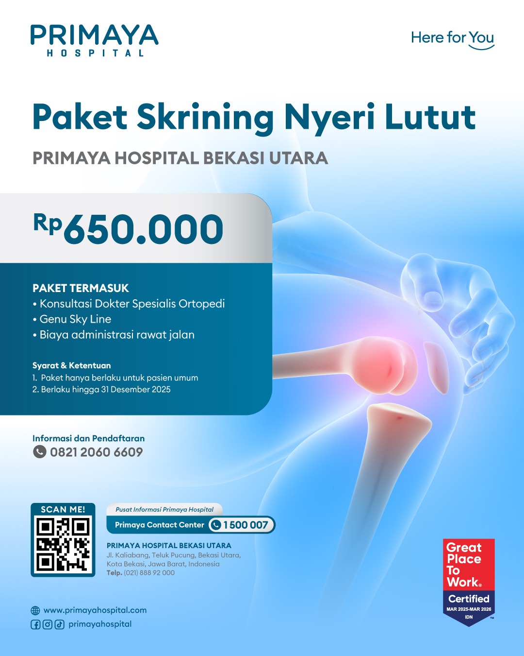 Nyeri lutut Bekasi Utara