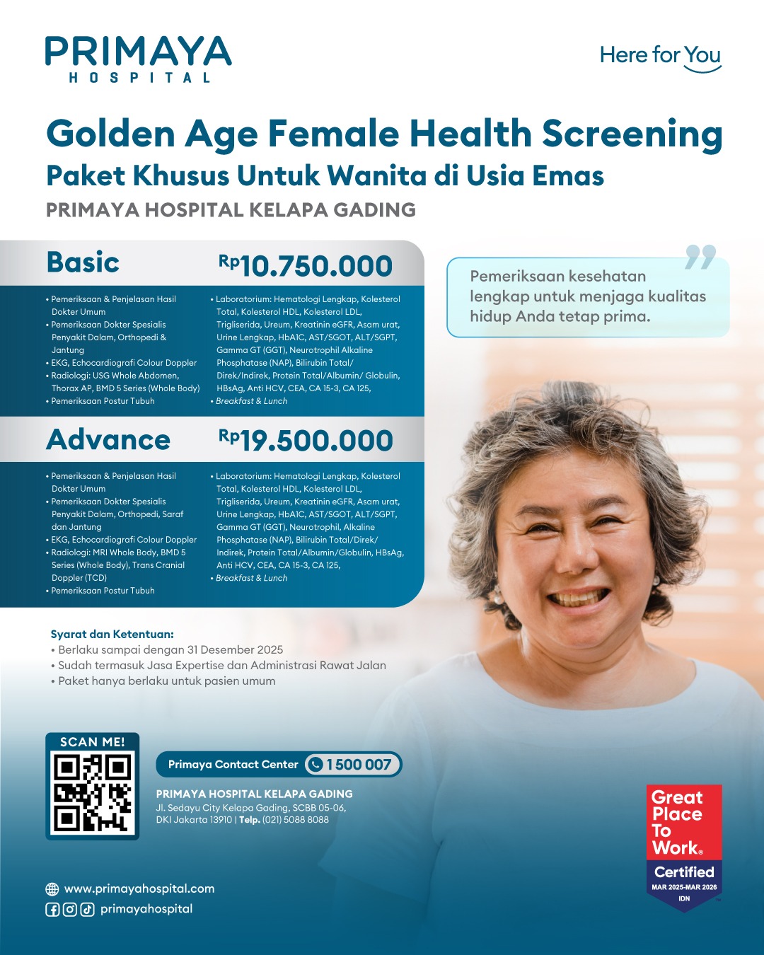Golden Age Screening Female