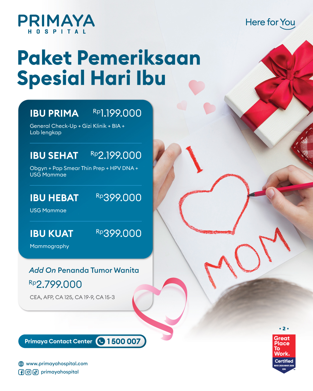 Paket Pemeriksaan Spesial Hari Ibu