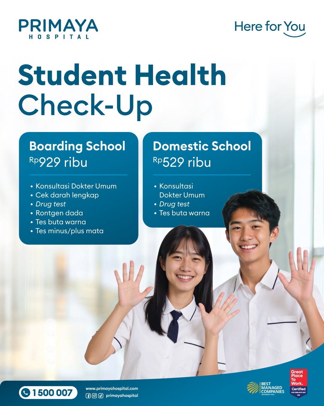 student health check up
